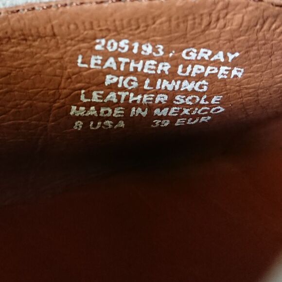 Charleston Shoe Co Suede Ballet ankle closure Flat in gray Size 8 - Picture 8 of 12